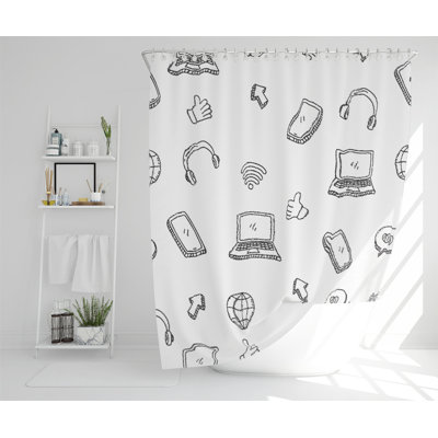 Cushing Polyester Shower Curtain Set