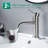 Modern Bathroom Sink Faucet, Single Handle, With Overflow Pop-up Drain, Stainless Steel Faucet For Sink 1 Hole Deck Mounted-115666265