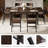  7-piece Dining Table Set With 6 Chairs, 63" Extendable Kitchen Table & Chairs Set For 4-6, Dining Room Table With Metal Frame & Mdf Board, Perfect For Small Apartment Saving Space,easy Clean-1077062784-1077062842