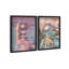 Oliver Gal Swim in Disco Set Fashion and Glam - Diamond Dust Framed Shadowbox Art-414503426-414503484