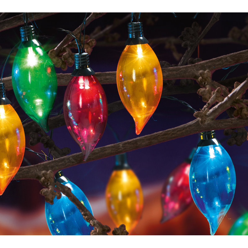 40 Multicolour Flame Shape String Lights