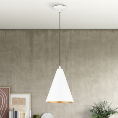 Luminaire suspendu conique à 1 lumière Drewie