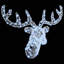 vidaXL Reindeer Head with 140 LEDs 60 cm Acrylic-573063369