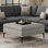 Repose-pieds de rangement pour table basse 36 po avec couvercle relevable Rebecca