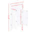 Armoire de rangement blanche pour la salle de bain et la cuisine, 12,2 pouces de largeur, 32,3 de hauteur, finition imperméable, armoire, salon, salle de bain, grande, emballé 3a