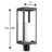 Saida Matte Black 1 -Light 19.38" H Hardwired Lantern Head