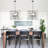 5 - Light 25.59" Dimmable Modern Lantern Linear Square / Rectangle Geometric Candle Chandelier For Hallway Kitchen Island Living Room Bedroom-318505841