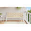 Ensemble de 2 coussins de banc d'extérieur en tissu de jardin 100% polyester beige Oxford-476675054-476675061