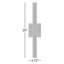Applique murale en aluminium Bryshere