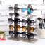 Wood 10 Compartment Makeup Organiser