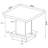 Cappuccino 2-Piece Square Coffee And End Table Set