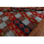 Tapis oriental géométrique Gabbeh Kashkoli fabriqué à la main 7 x 9