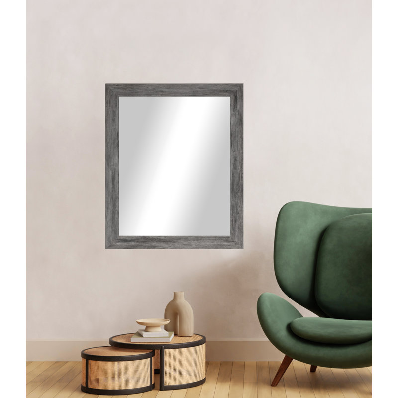 Engineered Wood Flat Wall Mirror, 33" x 60"