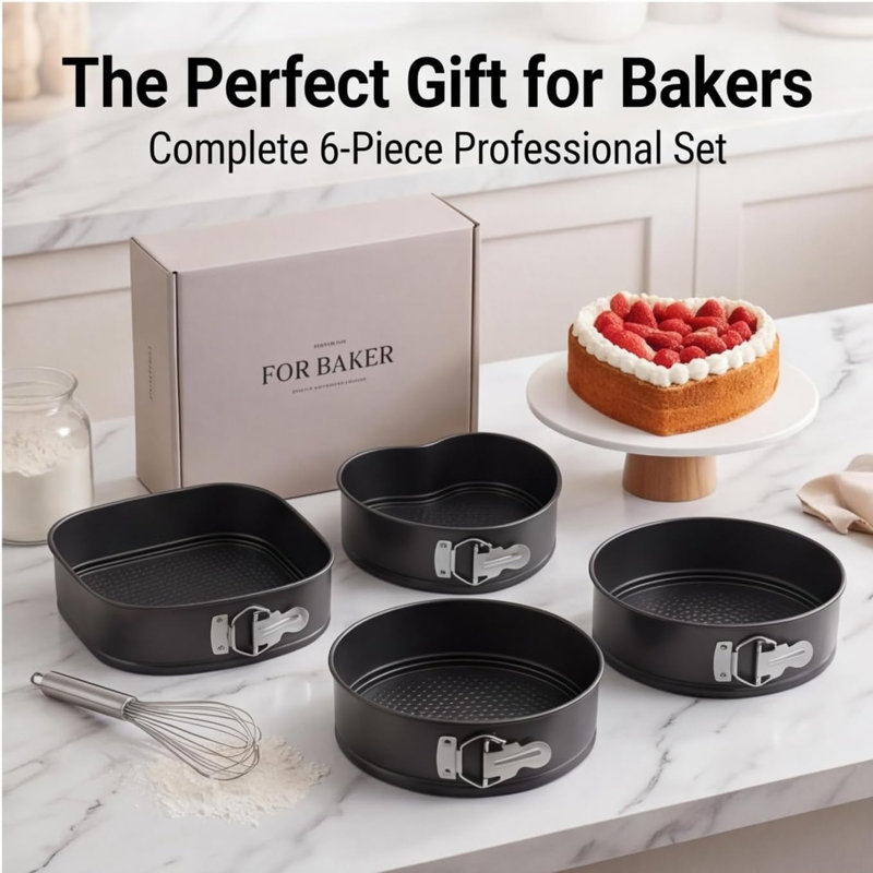 HKFUYULINTECHLIMITED Cake Pan Set with Lid