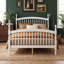 Wood Platform Bed with Arched Headboard and Footboard-1882666038-1882666032