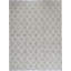 Cotton Geometric Area Rug in Gray