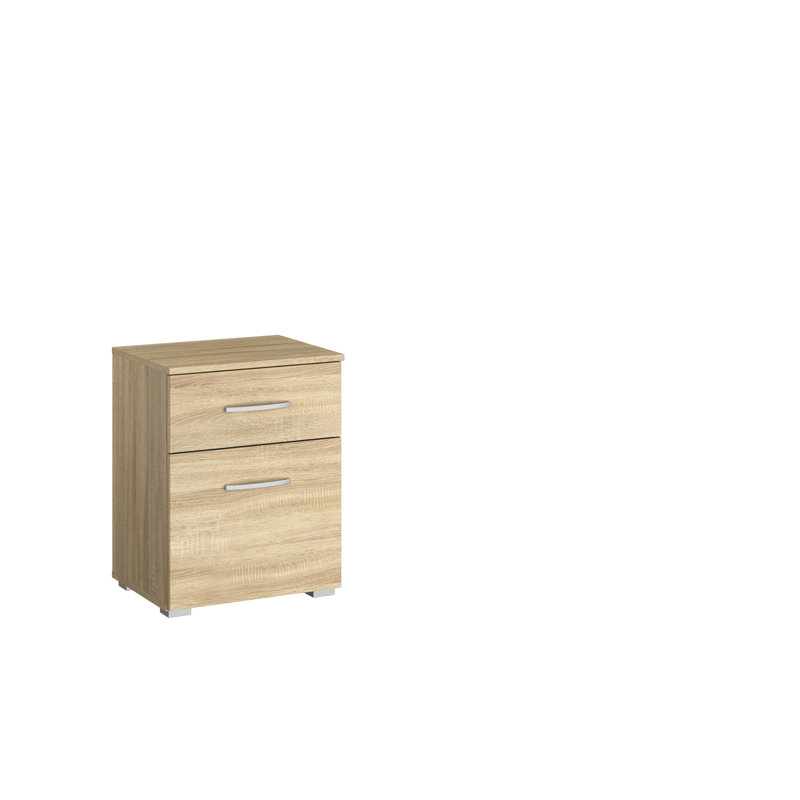 Aditio 1 Drawer Bedside Table, Sonoma oak