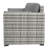 Outsunny Wicker Patio Couch, PE Rattan 3-Seat Sofa, Outdoor Furniture With Deep Seating, Cushions, Steel Frame, Gray-430857223