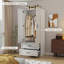 Garde-robe 2 portes avec 2 tiroirs-1674942894