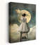 Moonlight Ladder Dream Dreamy Ethereal Romantic Landscape Nature Wall Art Print 1 Piece Wrapped Canvas Wall Art-901542825