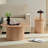 17.71 Inch Round Fluted Side Table Circle Small Accent Table   Mid Century  Circle Bedside Table
