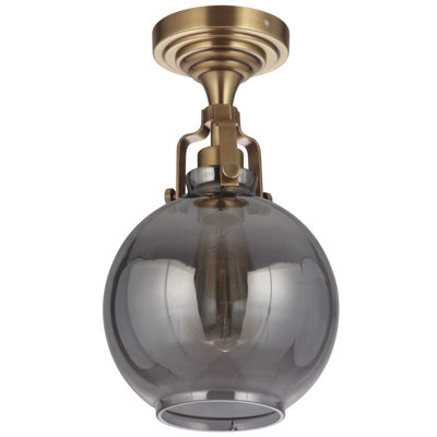 Plafonnier semi-encastré à 1 lumière de 7,87 po Javen