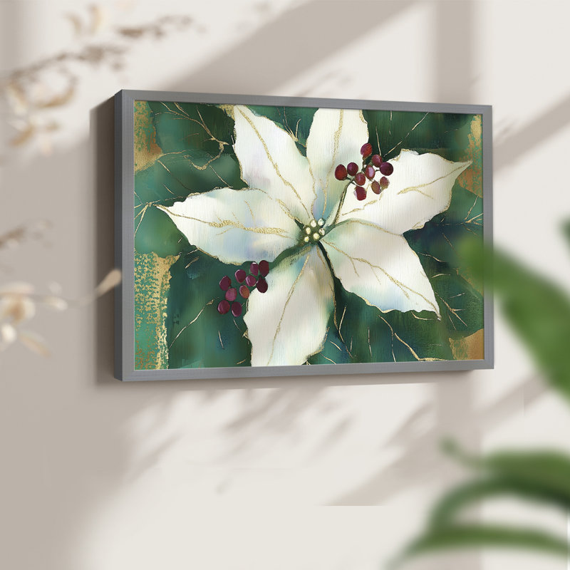Art de Noël - DCLXIV - Reproduction encadrée - Restickable, H 8 po x l 10 po, Gris