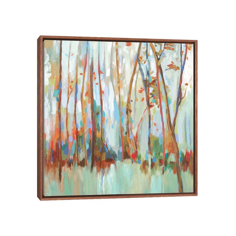«Soulouses» par Allison Pearce - reproduction d'art, H 26 po x l 26 po x P 1,5 po, Toile avec cadre en bois brun classique