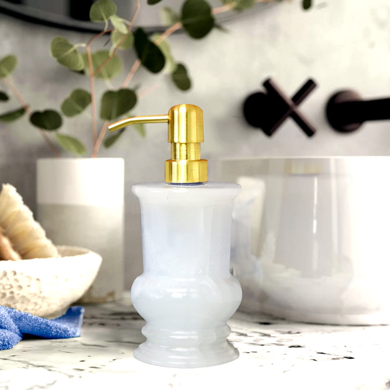 Distributeur de lotion Friedens, Perle onyx / doré