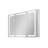 Pouyan 30"H Recessed or Surface Mount Framed  LED Medicine Cabinet with Adjustable Shelves-311190185