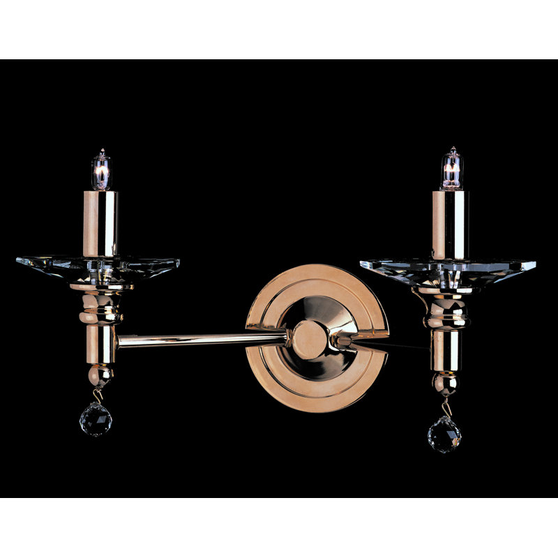 Rinker Steel Candle Wall Light, Gold