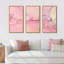 «Pink Marble Waves II», reproduction sur toile flottante 3 pièces-327818999-327818998