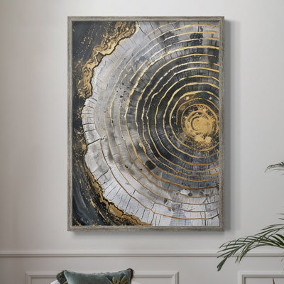 Série ABSTRACT CCxxxix, reproduction encadrée - bois massif