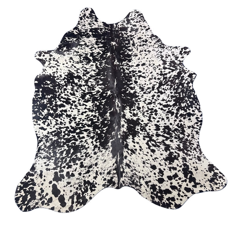Salt & Pepper Print Cowhide Rug