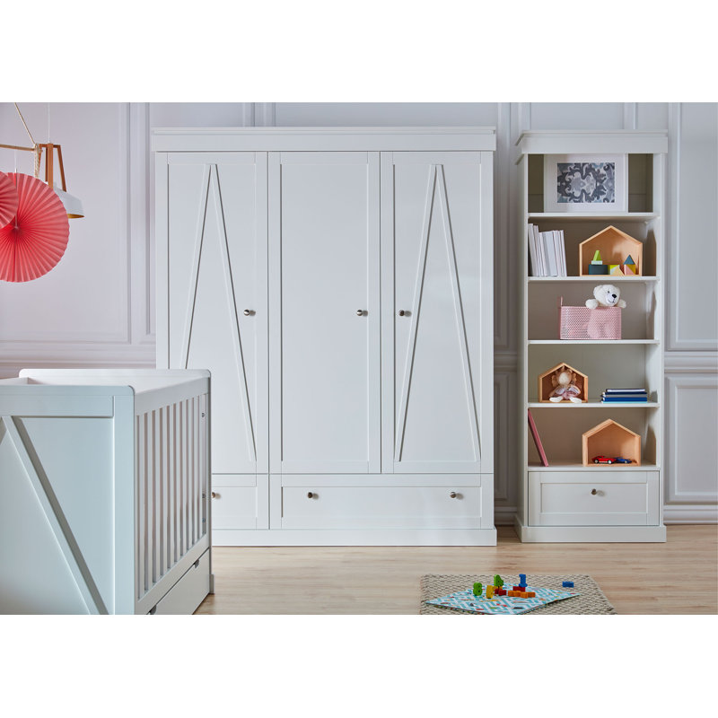 Gilman 3 Door Manufactured Wood Wardrobe