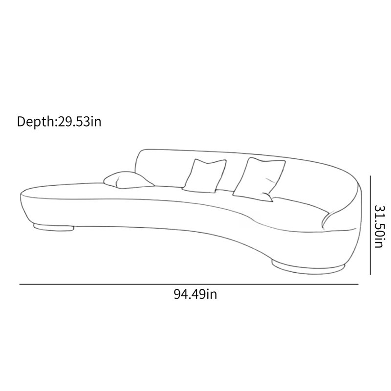 Lorch, 31.5" H x 94.49" W x 29.53" D