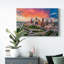 27_Houston, Texas, États-Unis Toile tendue avec châssis Skyline At Sunset - prête à être accrochée-140502675