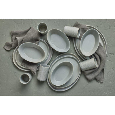 Stone by Mercer Project Katachi 16-Piece Dinnerware Set Stoneware