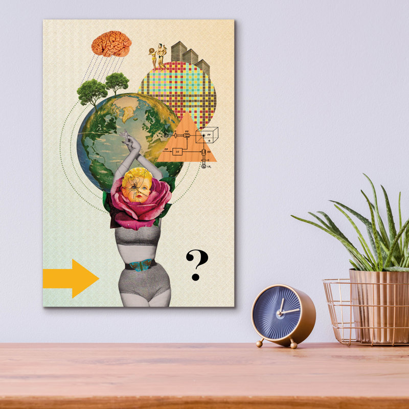 «Mother Nature» par Elo Marc, art mural en verre acrylique, H 16 po x l 12 po x P 0,13 po