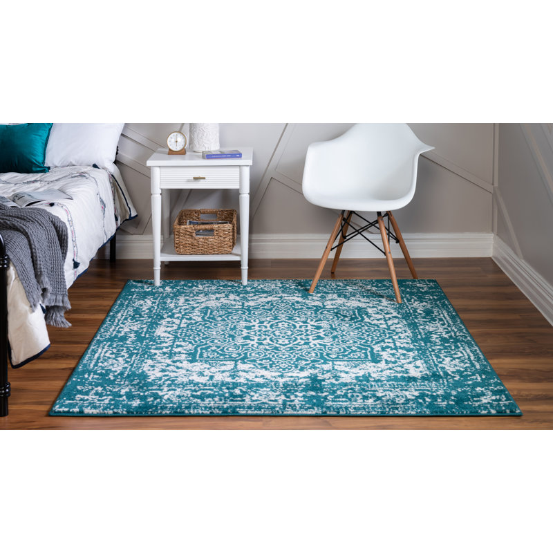 Madline Oriental Indoor Rug, Square 5'3"
