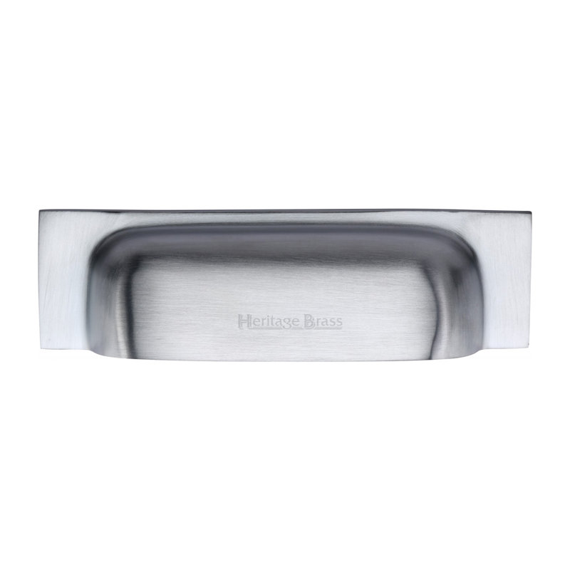 Heritage Brass Heritage Drawer Pull Miltary Design, Satin Chrome, 15.2cm H