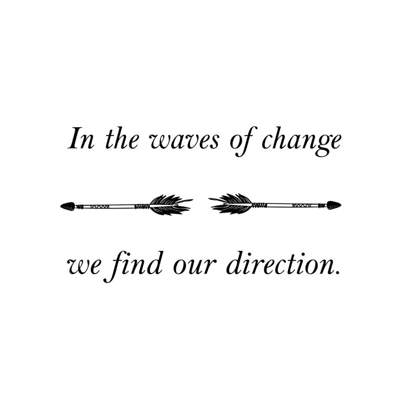 In The Waves Of Change 1 Piece Wrapped Canvas Wall Art, 20.32 cm H x 30.48 cm W