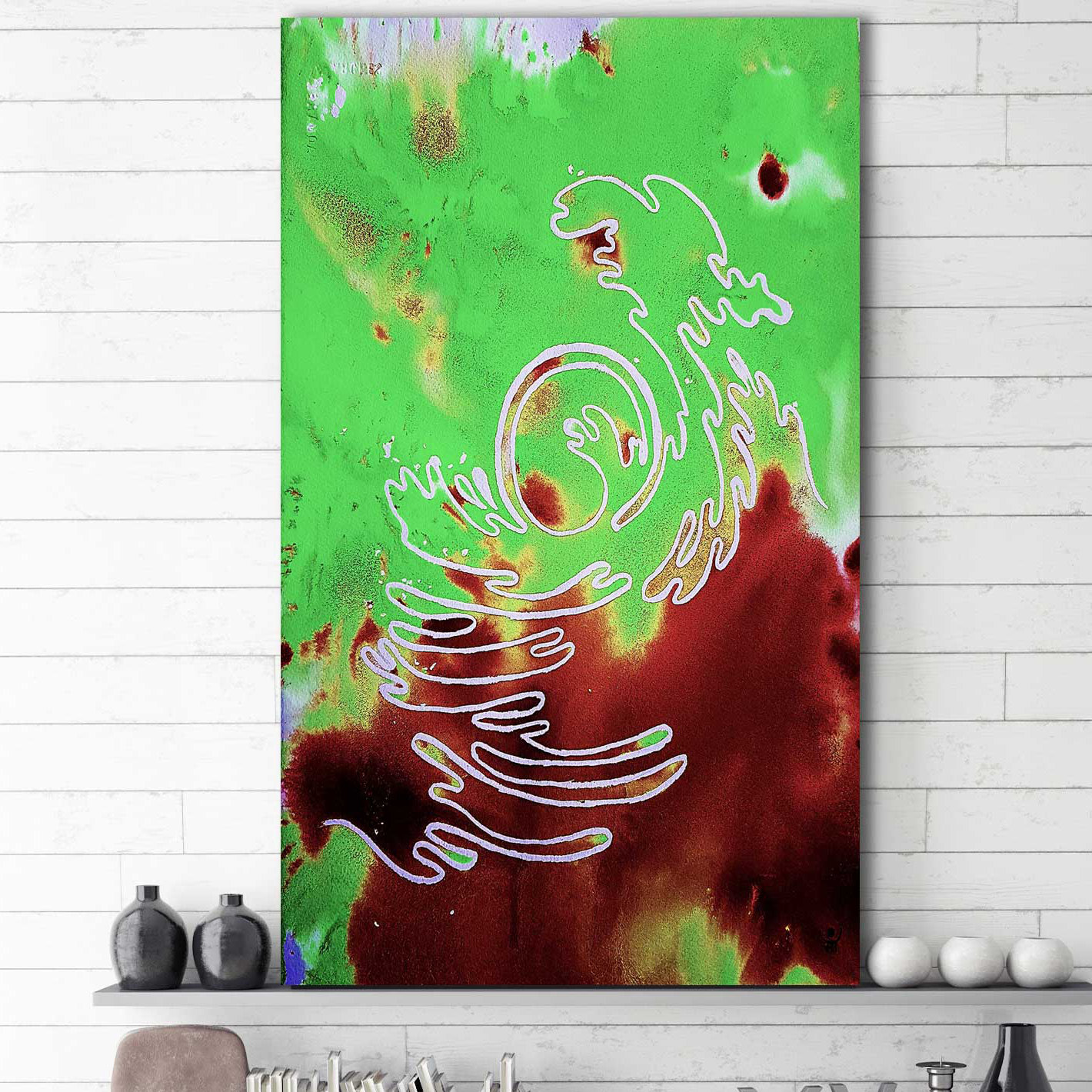 Ebern Designs The Rising Sun Hues II - Wrapped Canvas Acrylic Painting ...