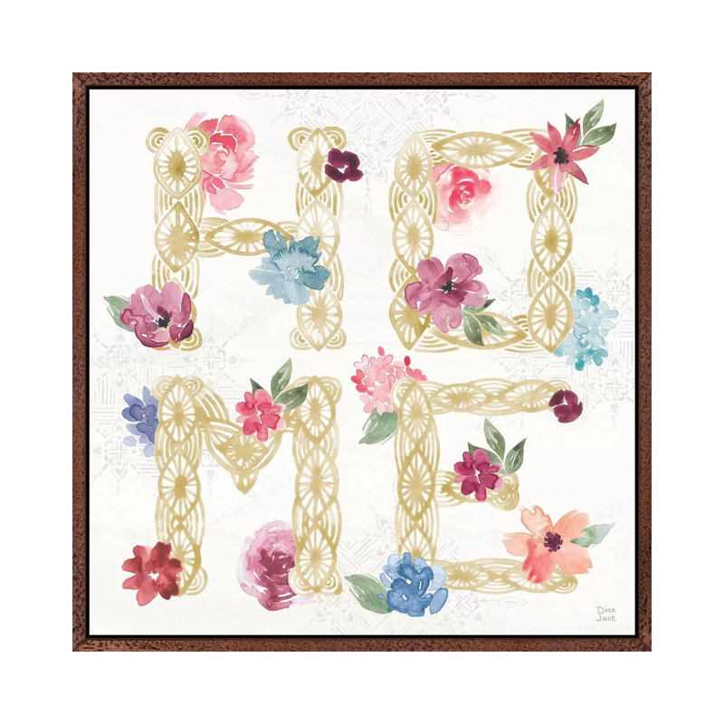 Naturally Inspired VII 1 Piece Wall Art on Canvas, 66.04cm H x 66.04cm W x 3.81cm D, Classic Brown Wood Framed