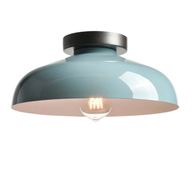 Industrial Ceiling Light with 12-Inch Metal Shade
