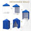 60'' W x 60'' D Powder Coated Steel Pop-Up Canopy-96325587