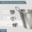 Buckingham Stainless Steel Large Beverage Tub Ice Bucket for Drink Cooler 28 Litres