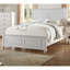 Ensemble de meubles de chambre à coucher blancs avec lit très grand californien 2X Nightstands-1377647697