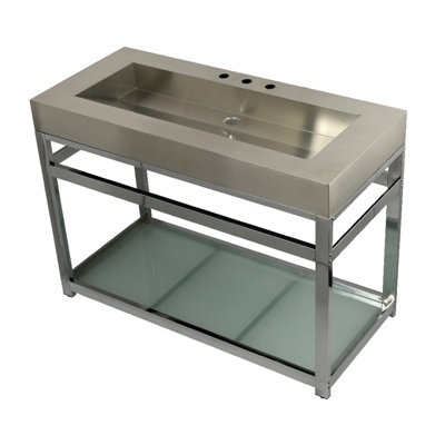 Lavabo pour salle de bain console rectangulaire Fauceture