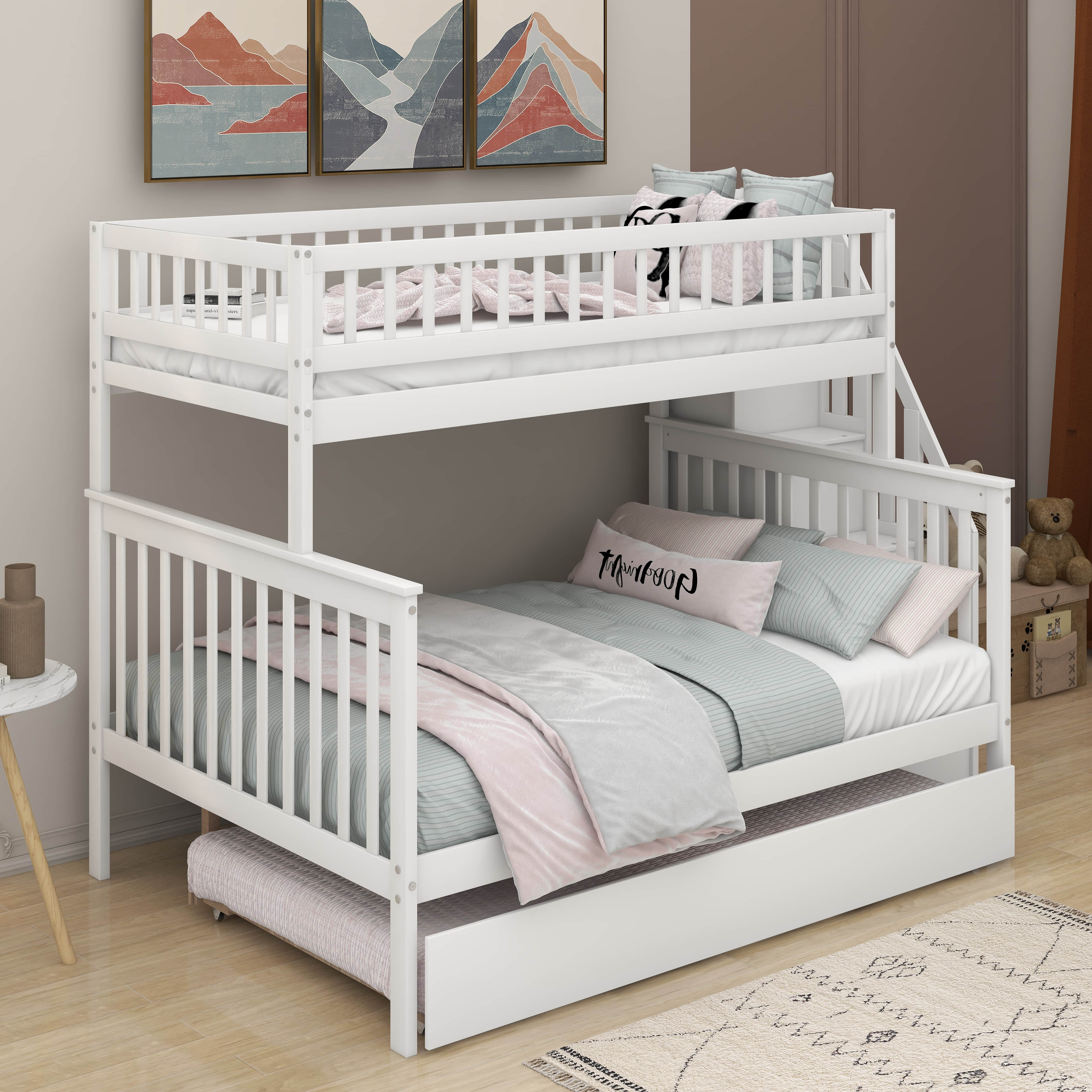 Latitude Run® Twin Over Full Bunk Bed With Trundle - Wayfair Canada